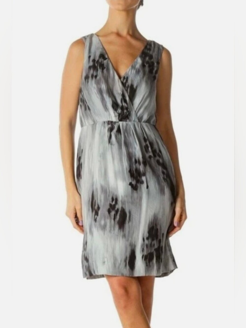 Banana Republic Silk Dress Grey